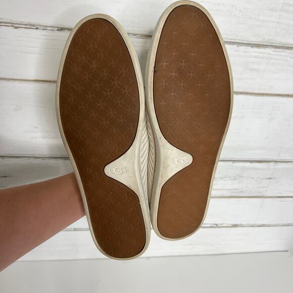 Ugg Sammy Breeze Slip On Sneaker White Shoe Size 10 - Picture 3 of 8